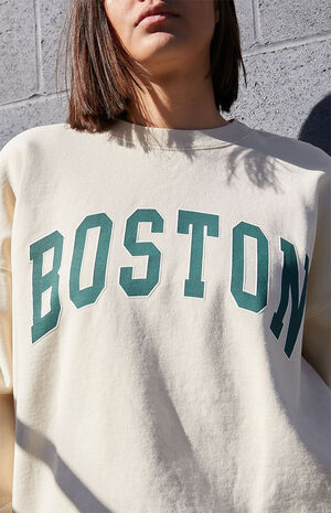Cream Boston Crew Neck Sweatshirt image number 2