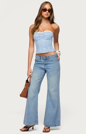 Zeffey Eyelet Corset Top image number 5