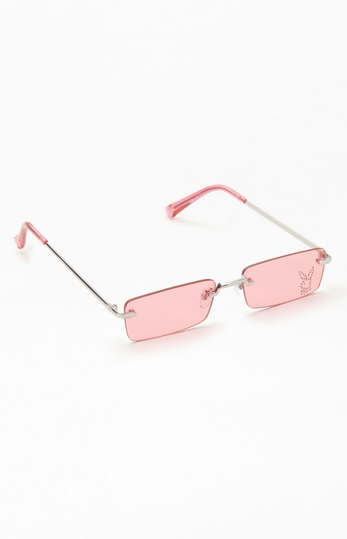 Playboy square rimless discount sunglasses