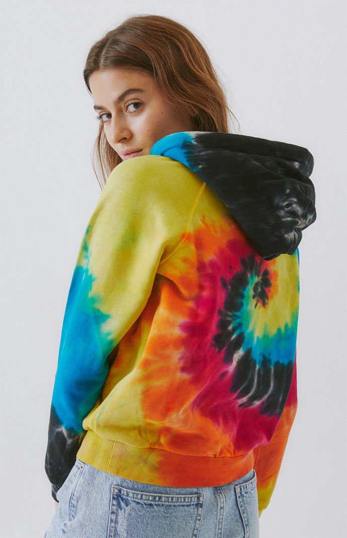 Shrunken Tie-Dyed Hoodie