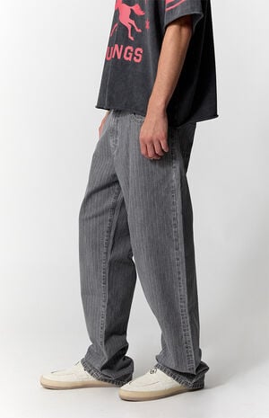Dylan Baggy Jeans Pinstripe Gray image number 3