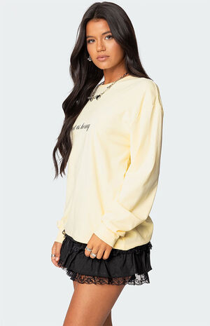 Honeybee Oversized Long Sleeve T-Shirt image number 5