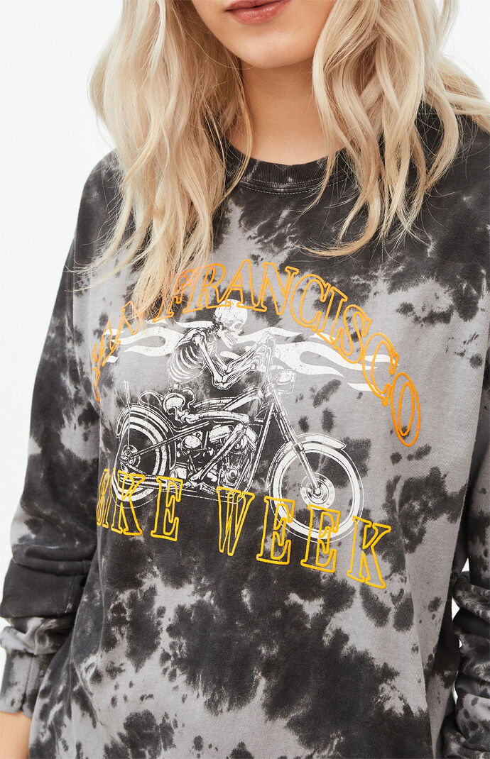Tie-Dyed San Fran Bike Week Long Sleeve T-Shirt