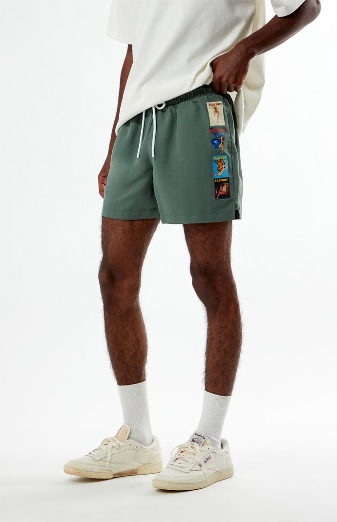 Playboy By Pacsun Ad 5" Swim Trunks
