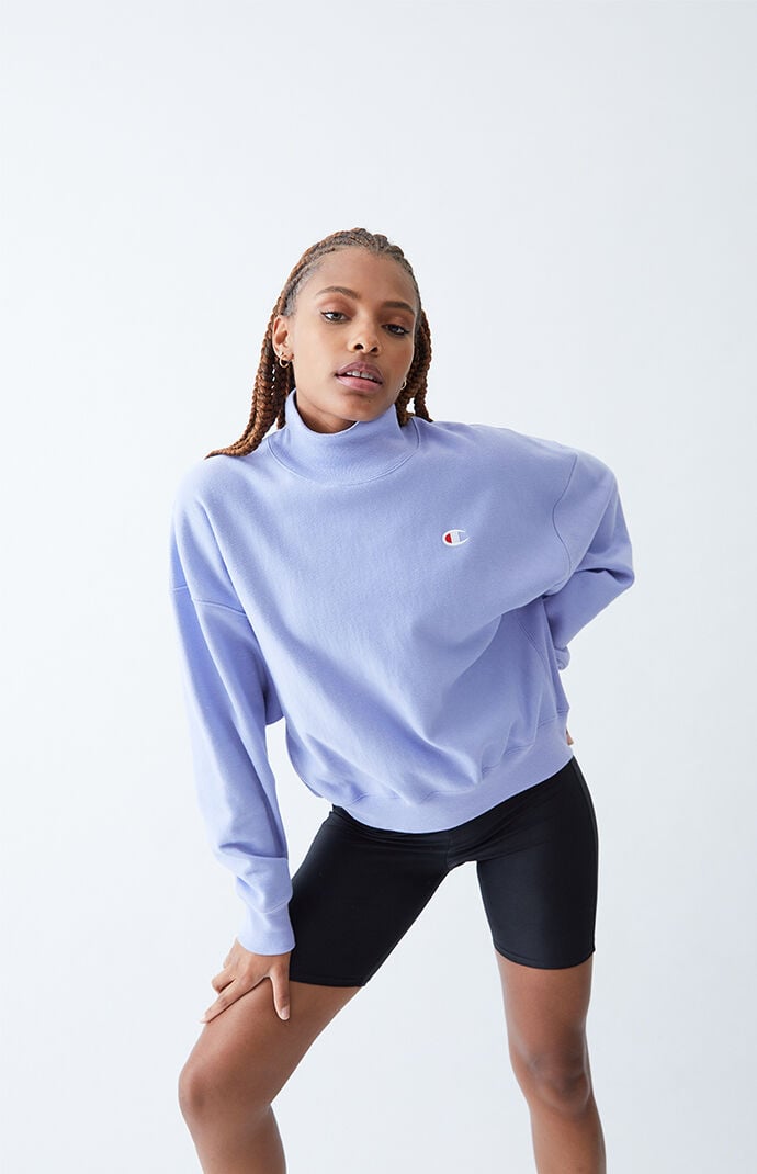 Champion Fleece Boyfriend Mock Neck Sweatshirt PacSun