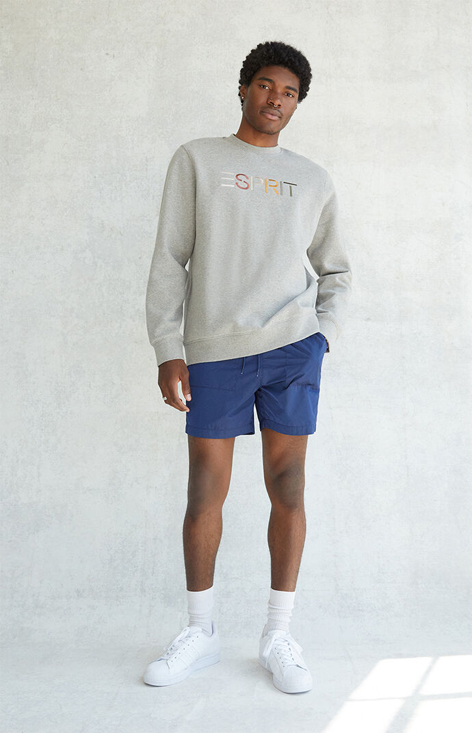 Blue Nylon Volley Shorts