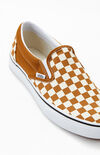 Classic Checkerboard Brown Slip-On Shoes Classic Checkerboard Brown Slip-On Shoes image number null