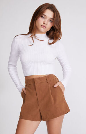 Roma Vegan Suede Shorts image number 1