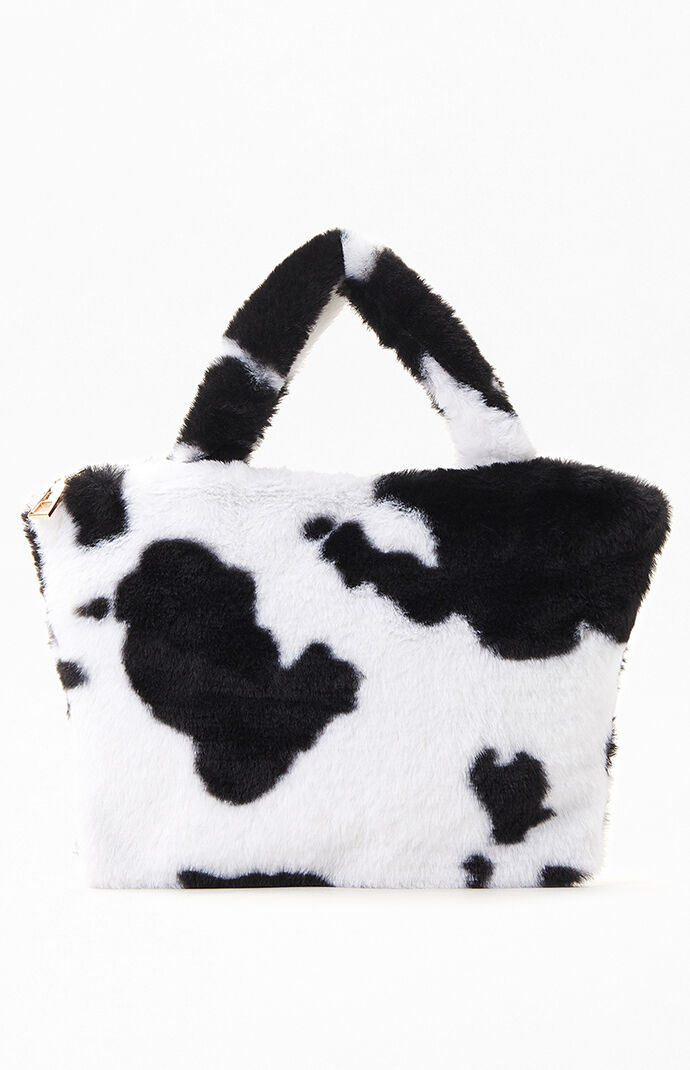 Fluffy online cow purse