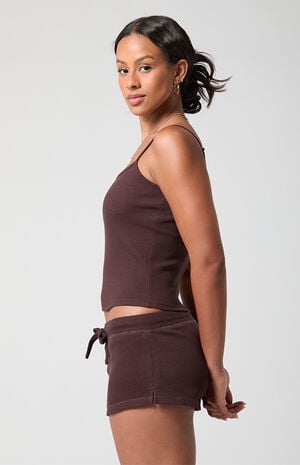 Active Aspen Waffle Knit Drawstring Shorts image number 3