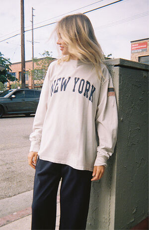 New York Patch Long Sleeve T-Shirt image number 1