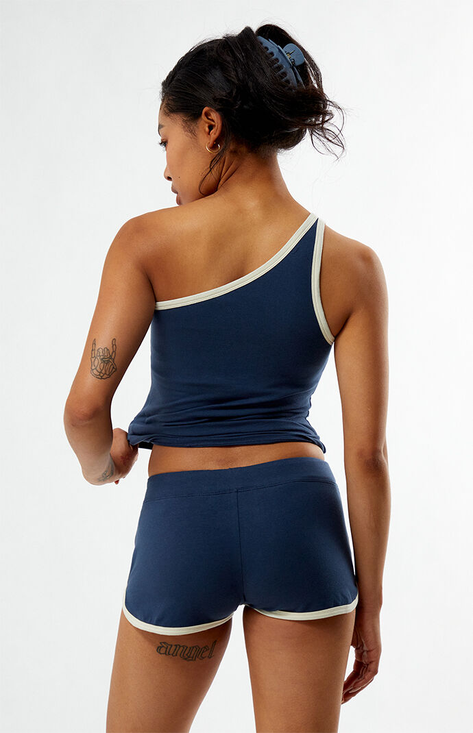 Budweiser PACSUN ナイロン スイムショーツ S 赤 白 青 総柄