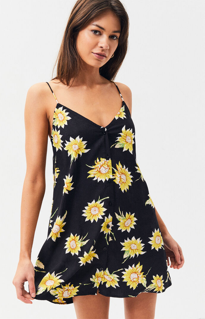 Motel Rocks Sunflower Sanna Slip Dress 
