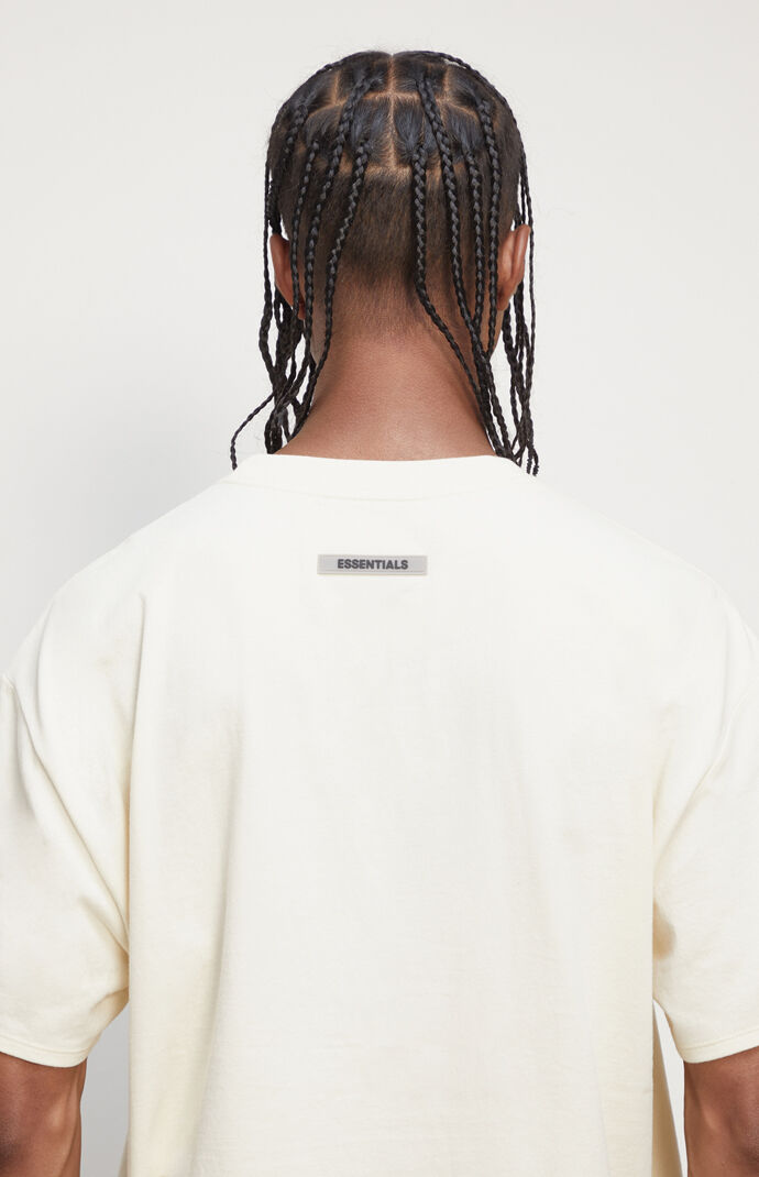 essentials cream t shirt