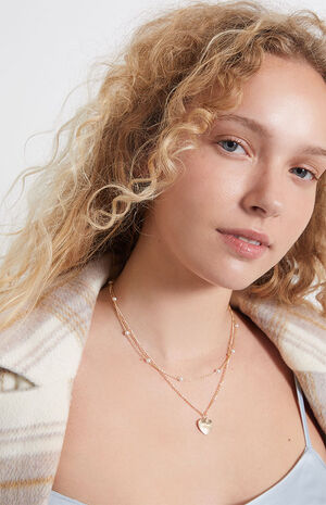 x PacSun Angel Heart Layered Necklace