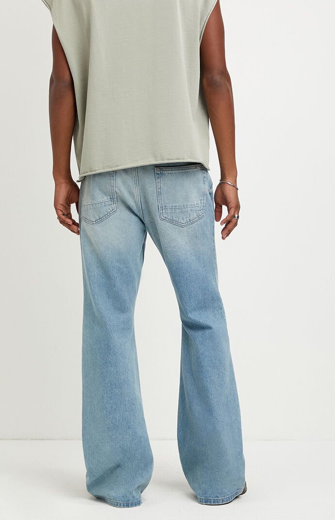 Pacsun Jordan Baggy Bootcut Jeans Medium Blue