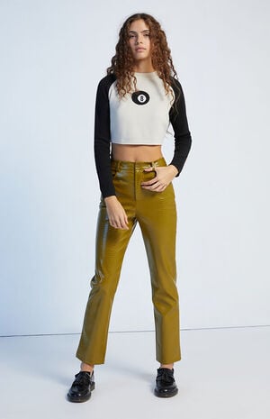 Snake Faux Leather Pants