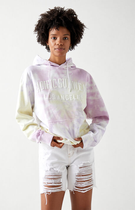 Pacific Sunwear Spiral Tie Dye Hoodie