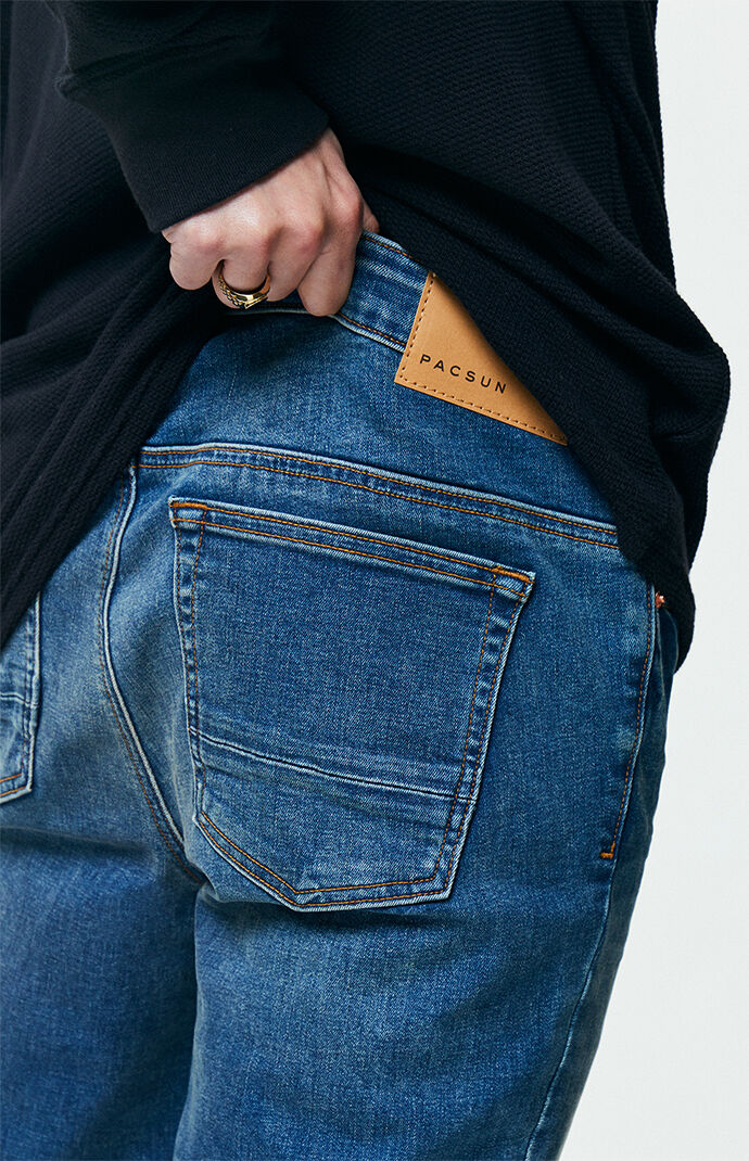 Dark Stacked Skinny Jeans