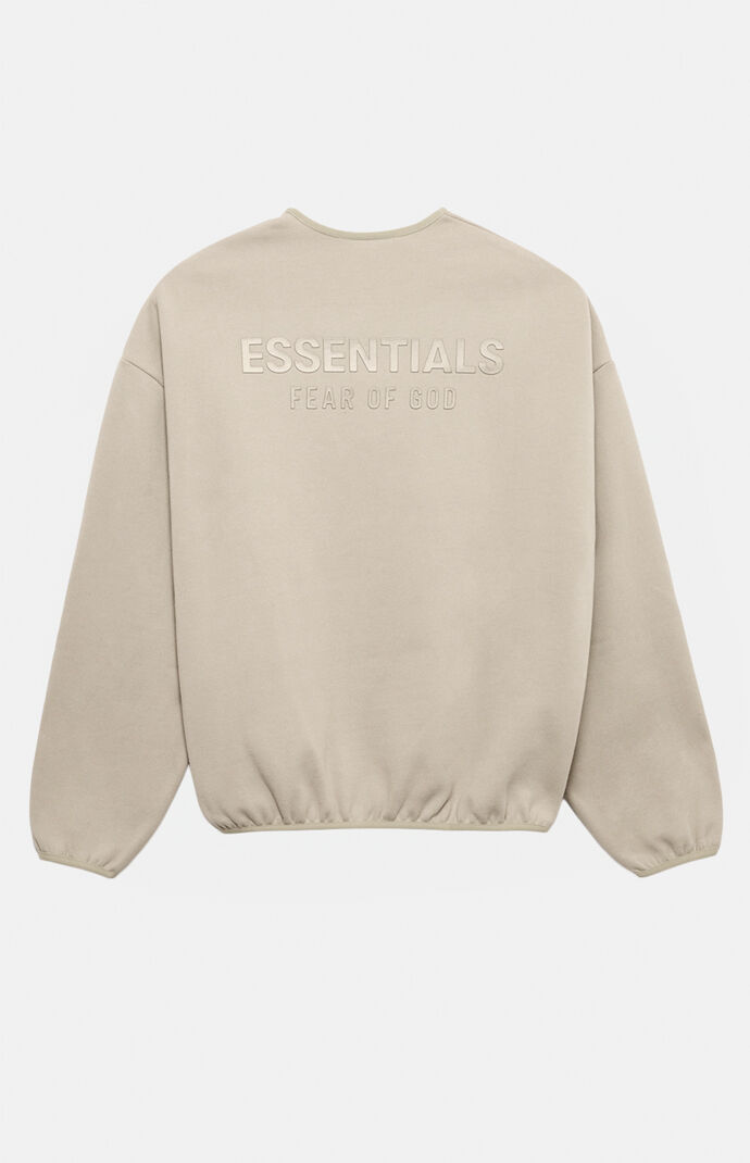 Fear of God ESSENTIALS Timber Modern Fit Fleece Crew Neck Sweatshirt