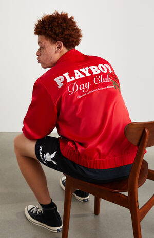 Playboy By Pacsun Day Club Satin Jacket Pacsun