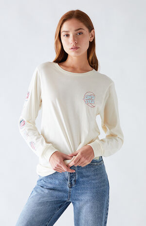 Line Dot Long Sleeve Boyfriend T-Shirt Line Dot Long Sleeve Boyfriend T-Shirt image number null