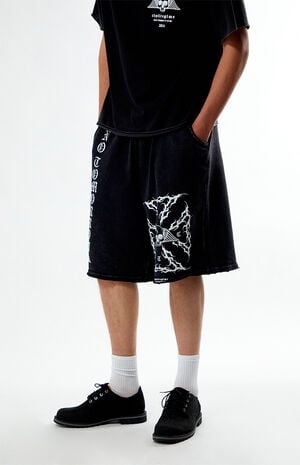 x Civil Active Iron Skull Sweat Shorts image number 4