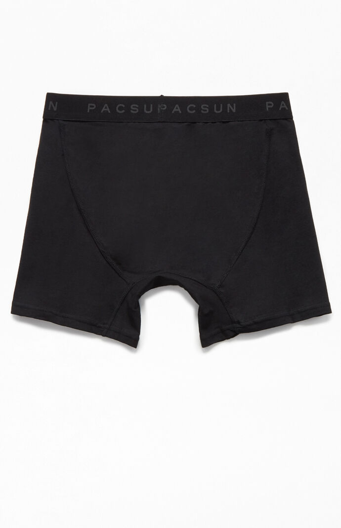 Black Jacquard Boxer Briefs