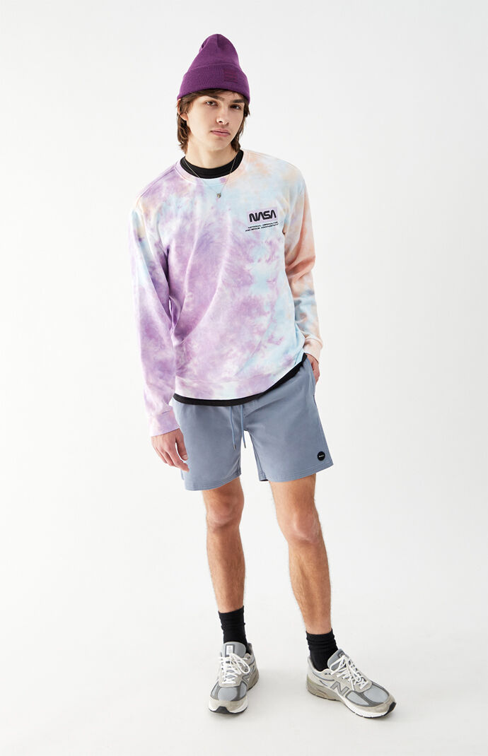 NASA Tie-Dye Crew Neck Sweatshirt