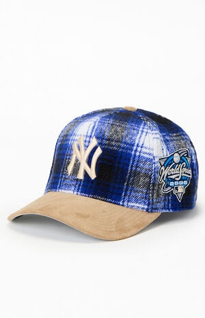 MLB Plaid NY Yankees World Series Pro Snapback Hat image number 4