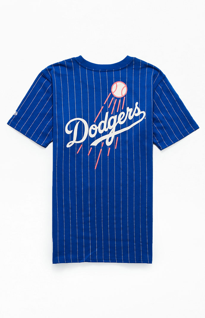 New Era LA Dodgers Pinstripe T Shirt PacSun