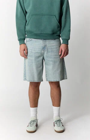 Parker Baggy Jean Shorts Light Blue Tint image number 2