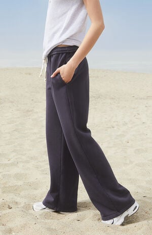 Navy Anastasia Tie Baggy Sweatpants image number 3