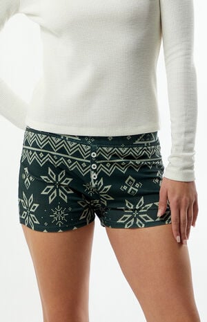 by Pacsun Fair Isle Mini Pajama Brief Shorts image number 2
