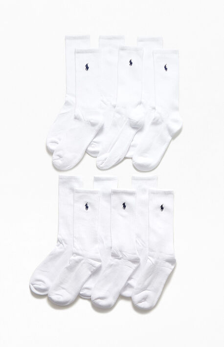 6 Pack Cotton Crew Socks