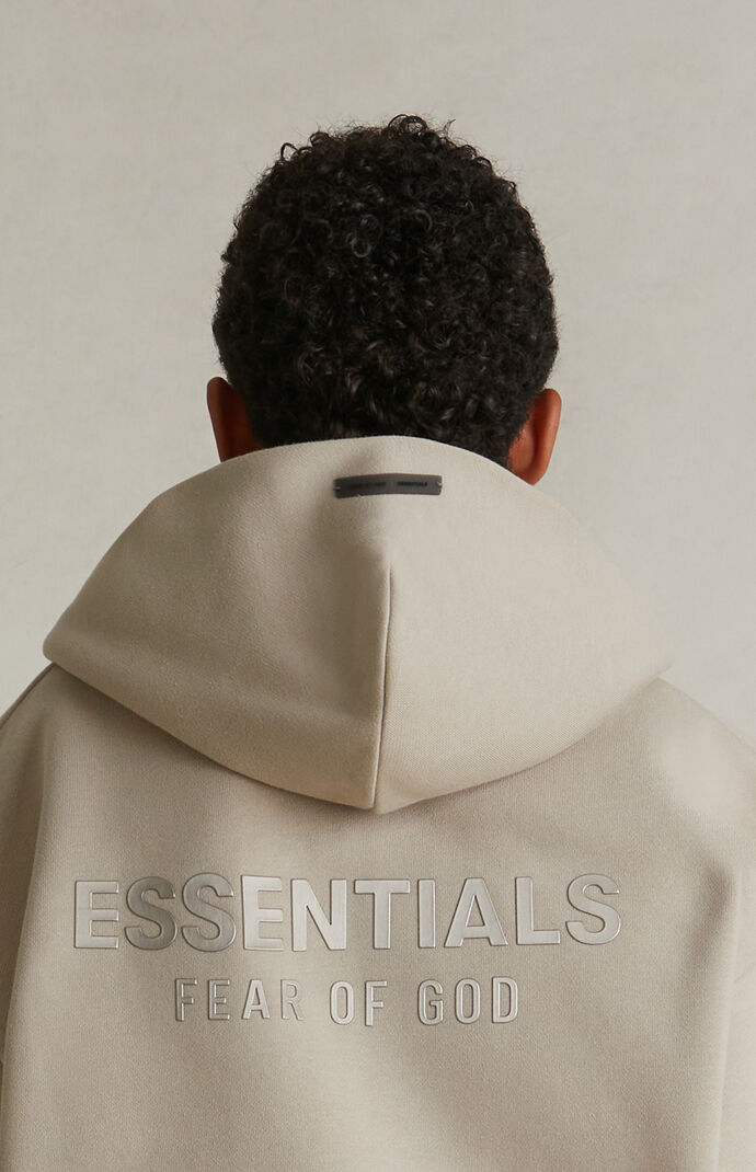 【FEAR OF GOD】Essentials Fleece Hoodie★韓国人気★ 追跡付 Buy Fear of God Essentials Kids Fleece Hoodie 'Light Heather
