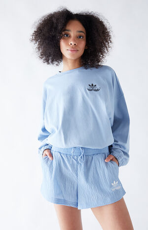 Light Blue Disrupted Shorts image number 1