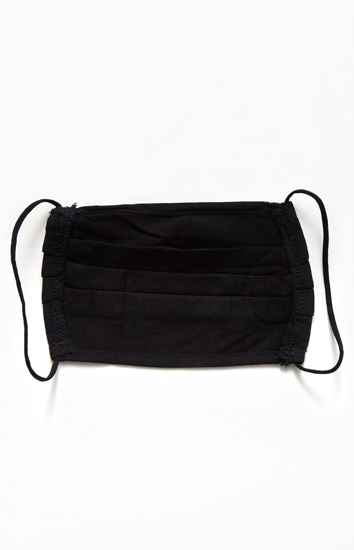 Solid Pleated Face Mask