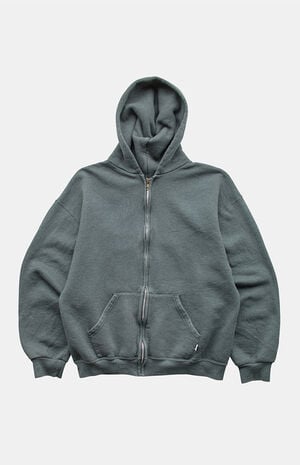2000s Gray Russell Full Zip Hoodie image number 1