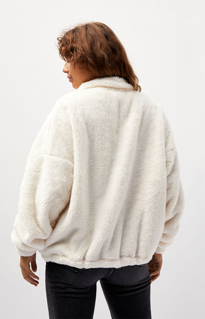 Celine Sherpa Full Zip Sweatshirt