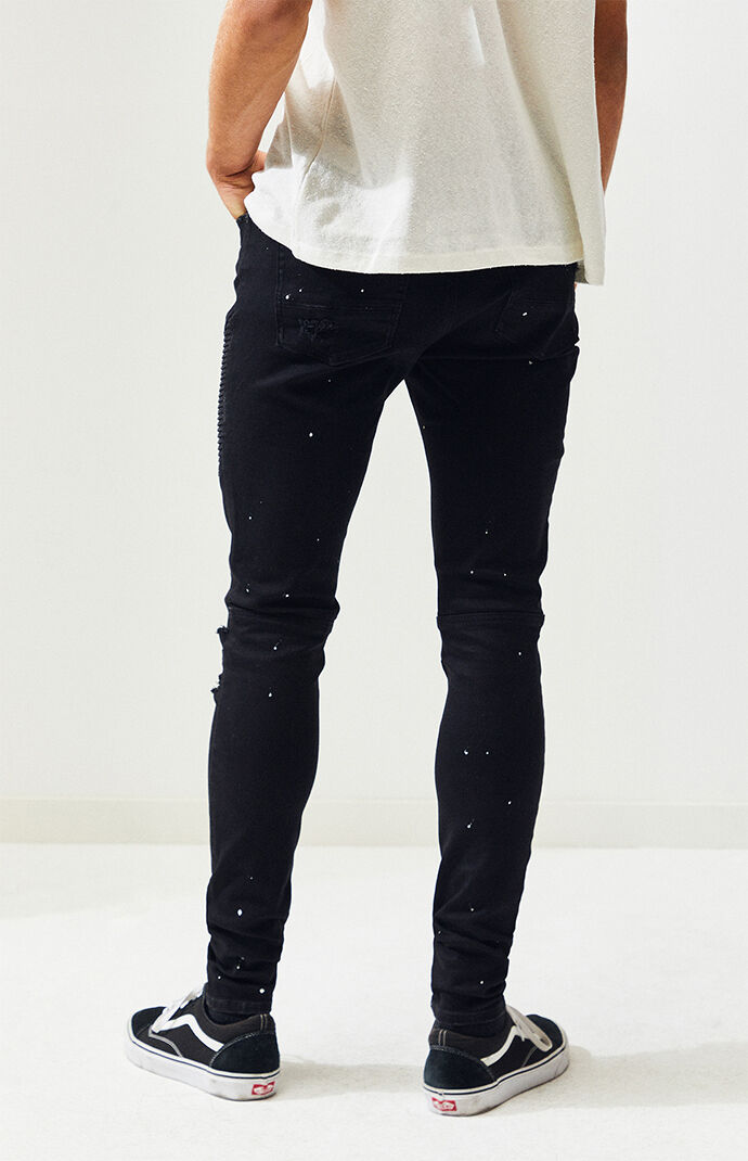 pacsun black ripped moto skinniest jeans