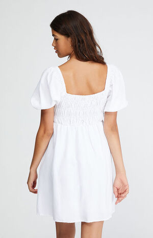 Smocked Mini Dress image number 4