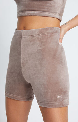 Taupe Classic Plush Shorts image number 2