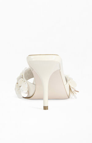 Women's Gaura Cream Mother-of-Pearl Stiletto Sandals image number 3