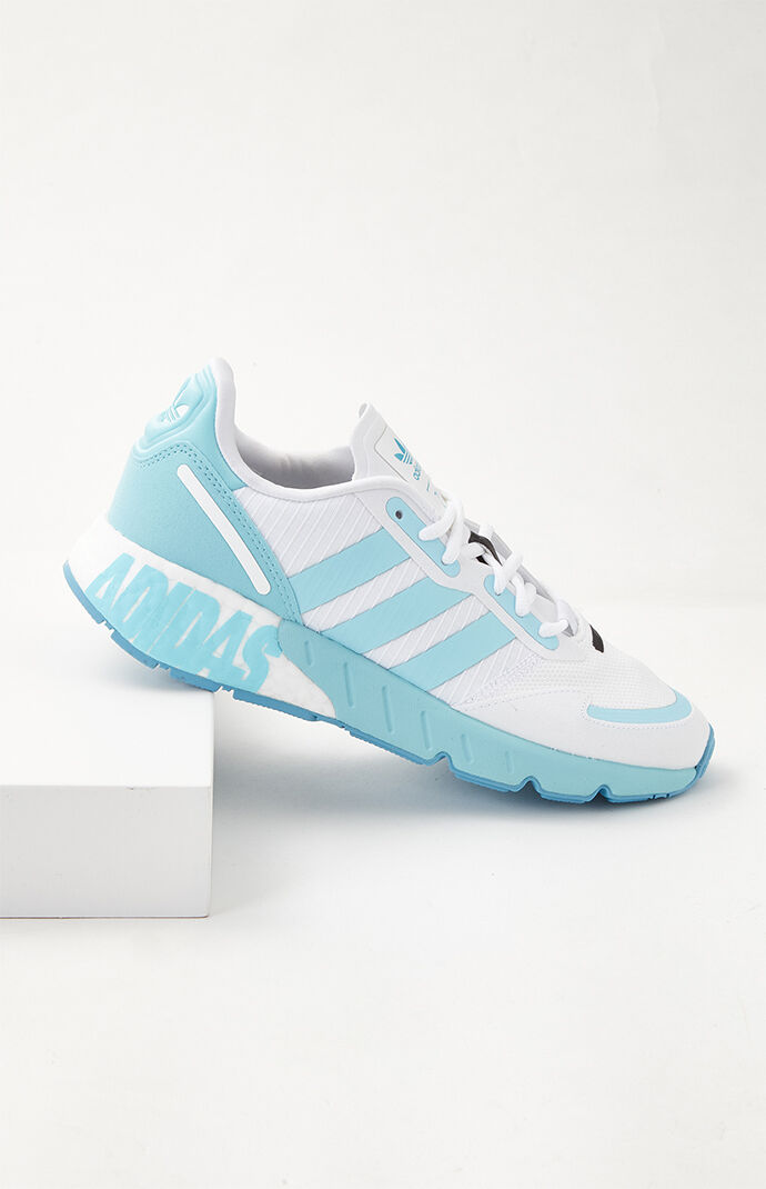 s♥ adidas Women's Blue ZX 1K Boost Sneakers | PacSun