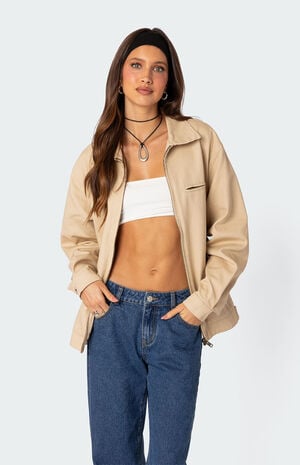 Canvas Oversized Utility Jacket image number 5