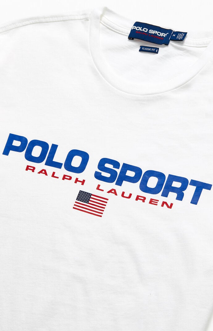 polo sport t shirt white