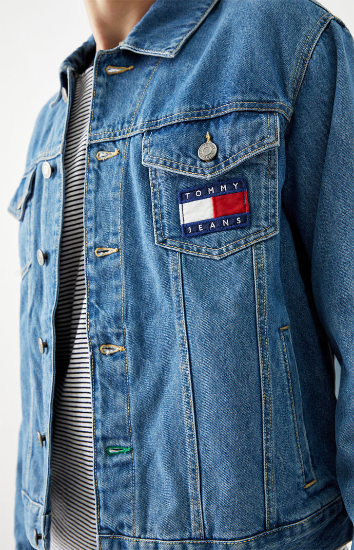 Mason Flag Denim Trucker Jacket
