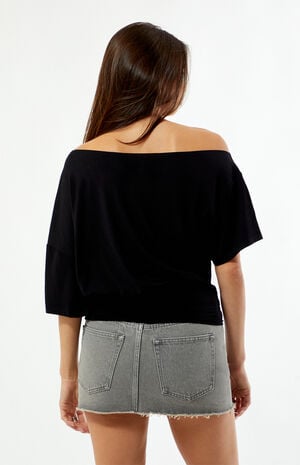 Stacy Cinched Waist Short Sleeve Top image number 4