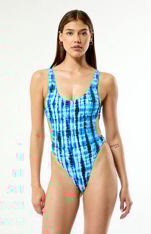 Tie Dye Kelsey O-Ring One Piece Swimsuit image number 2